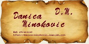Danica Minoković vizit kartica